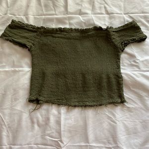 Off the shoulder crop top